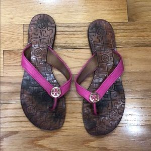 Tory Burch Leather Flops